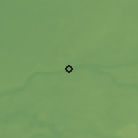 Shaded relief of the 47 km around Jonava, drawn from the GMTED2010 grid