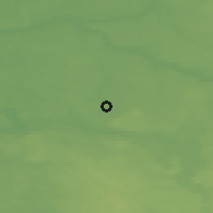 Shaded relief of the 48 km around Kaišiadorys, drawn from the GMTED2010 grid