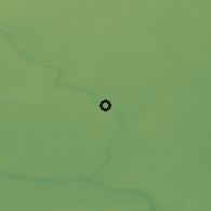 Shaded relief of the 47 km around Ariogala, drawn from the GMTED2010 grid