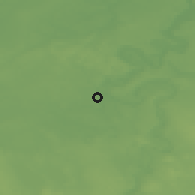 Shaded relief of the 48 km around Balbieriškis, drawn from the GMTED2010 grid