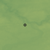 Shaded relief of the 48 km around Lentvaris, drawn from the GMTED2010 grid