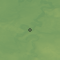 Shaded relief of the 48 km around Birštonas, drawn from the GMTED2010 grid