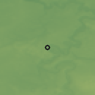 Shaded relief of the 48 km around Prienai, drawn from the GMTED2010 grid