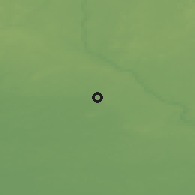 Shaded relief of the 47 km around Raseiniai, drawn from the GMTED2010 grid