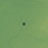 Shaded relief of the 47 km around Salantai, drawn from the GMTED2010 grid