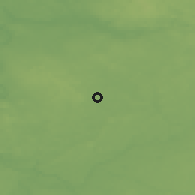 Shaded relief of the 48 km around Daugai, drawn from the GMTED2010 grid