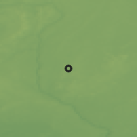 Shaded relief of the 47 km around Tytuvėnai, drawn from the GMTED2010 grid