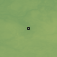 Shaded relief of the 47 km around Utena, drawn from the GMTED2010 grid