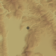 Shaded relief of the 53 km around Kosel, drawn from the GMTED2010 grid