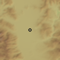 Shaded relief of the 53 km around Novaci, drawn from the GMTED2010 grid