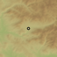 Shaded relief of the 53 km around Rankovce, drawn from the GMTED2010 grid