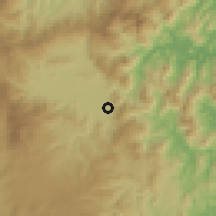 Shaded relief of the 59 km around Andapa, drawn from the GMTED2010 grid