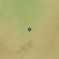 Shaded relief of the 58 km around Ankazoabo, drawn from the GMTED2010 grid