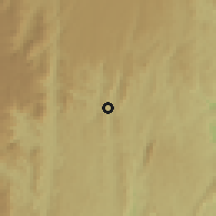 Shaded relief of the 59 km around Anosibe An'ala, drawn from the GMTED2010 grid