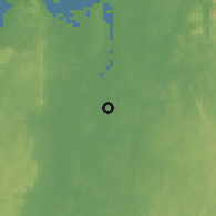 Shaded relief of the 59 km around Antsohihy, drawn from the GMTED2010 grid