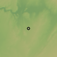 Shaded relief of the 58 km around Betioky, drawn from the GMTED2010 grid