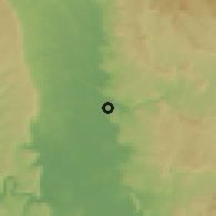 Shaded relief of the 59 km around Miandrivazo, drawn from the GMTED2010 grid