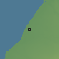 Shaded relief of the 58 km around Morondava, drawn from the GMTED2010 grid