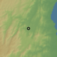 Shaded relief of the 59 km around Vavatenina, drawn from the GMTED2010 grid