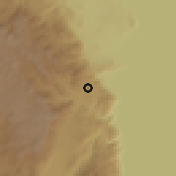 Shaded relief of the 60 km around Livingstonia, drawn from the GMTED2010 grid