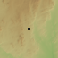 Shaded relief of the 59 km around Mwanza, drawn from the GMTED2010 grid