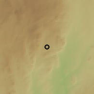 Shaded relief of the 59 km around Neno, drawn from the GMTED2010 grid