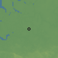 Shaded relief of the 60 km around Bintangor, drawn from the GMTED2010 grid