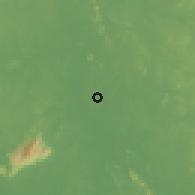 Shaded relief of the 60 km around Buloh Kasap, drawn from the GMTED2010 grid