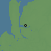 Shaded relief of the 60 km around Daro, drawn from the GMTED2010 grid