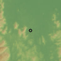 Shaded relief of the 60 km around Gual Ipoh, drawn from the GMTED2010 grid