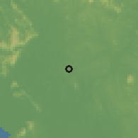 Shaded relief of the 60 km around Kangkar Bahru, drawn from the GMTED2010 grid