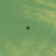 Shaded relief of the 60 km around Kanowit, drawn from the GMTED2010 grid
