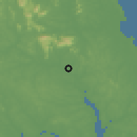 Shaded relief of the 60 km around Kota Tinggi, drawn from the GMTED2010 grid