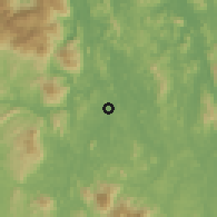 Shaded relief of the 60 km around Limau Kasturi, drawn from the GMTED2010 grid