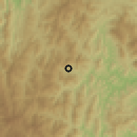 Shaded relief of the 60 km around Lingkungan, drawn from the GMTED2010 grid