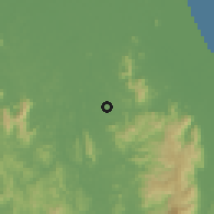 Shaded relief of the 60 km around Machang, drawn from the GMTED2010 grid