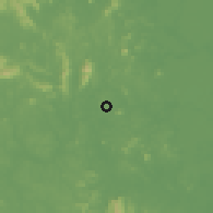 Shaded relief of the 60 km around Muadzam Shah, drawn from the GMTED2010 grid