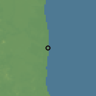 Shaded relief of the 60 km around Nenasi, drawn from the GMTED2010 grid