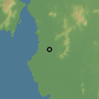 Shaded relief of the 60 km around Nibong Tebal, drawn from the GMTED2010 grid