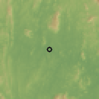 Shaded relief of the 60 km around Padang Tengku, drawn from the GMTED2010 grid