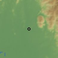Shaded relief of the 60 km around Pekan Bantang, drawn from the GMTED2010 grid