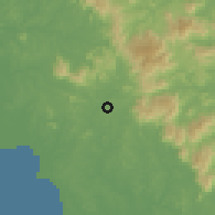 Shaded relief of the 60 km around Rahang, drawn from the GMTED2010 grid