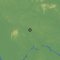 Shaded relief of the 60 km around Seelong, drawn from the GMTED2010 grid