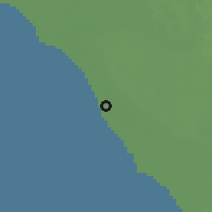 Shaded relief of the 60 km around Sekinchan, drawn from the GMTED2010 grid
