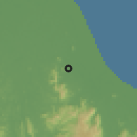 Shaded relief of the 60 km around Selising, drawn from the GMTED2010 grid