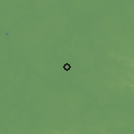 Shaded relief of the 60 km around Sibu, drawn from the GMTED2010 grid