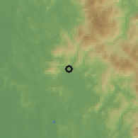 Shaded relief of the 60 km around Batu Caves, drawn from the GMTED2010 grid