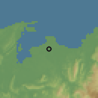 Shaded relief of the 60 km around Sundar Bazaar, drawn from the GMTED2010 grid