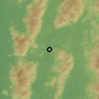 Shaded relief of the 60 km around Sungai Siput Selatan, drawn from the GMTED2010 grid
