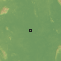 Shaded relief of the 60 km around Temerloh, drawn from the GMTED2010 grid